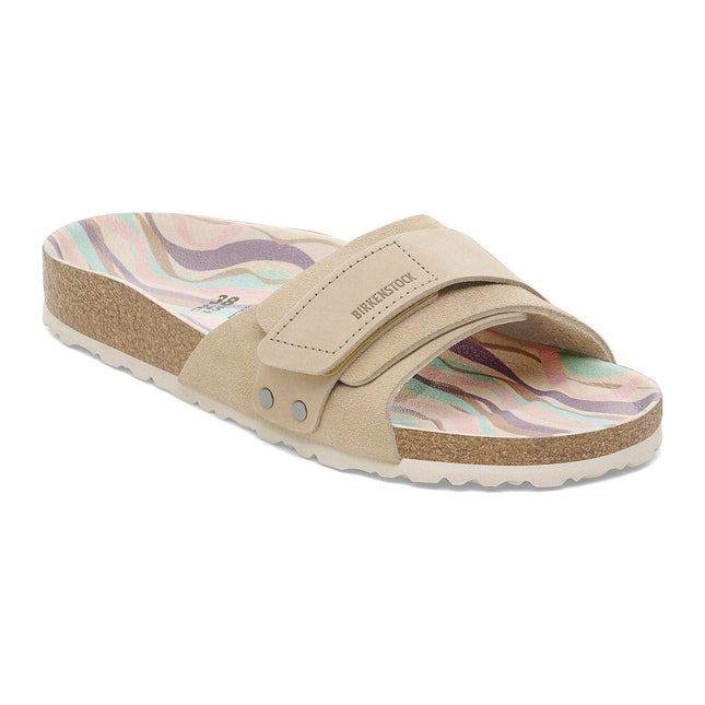 BIRKENSTOCK OITA NUBUCK-SUEDE LEATHER Women Sandals Sandcastle N