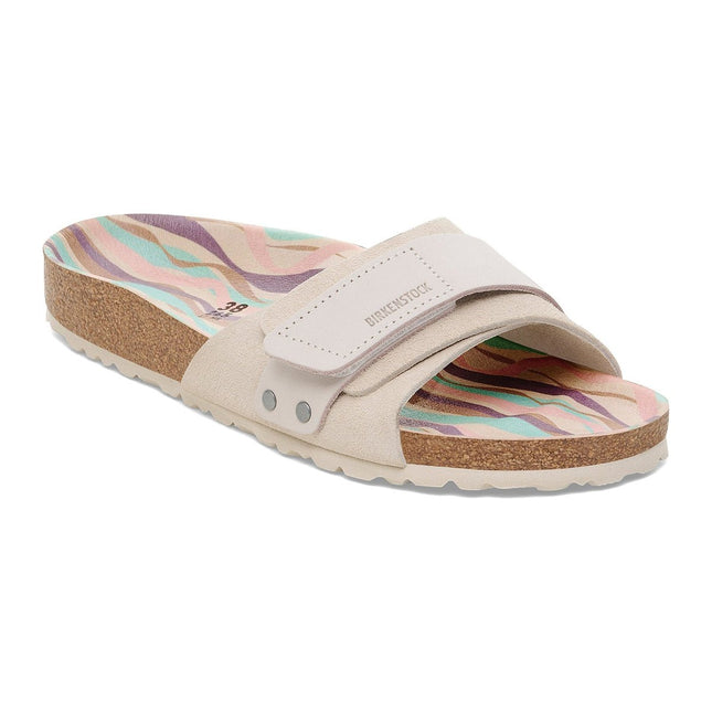 BIRKENSTOCK OITA NUBUCK-SUEDE LEATHER Women Sandals Antique White N