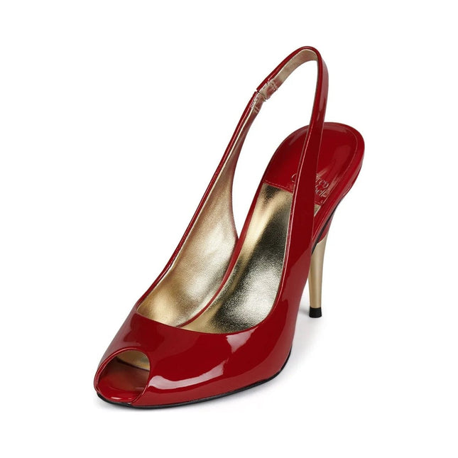 JEFFREY CAMPBELL CHARIS Women Heels - Red Patent Gold