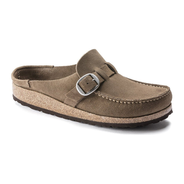 BIRKENSTOCK BUCKLEY WOMEN CLOGS Gray Taupe Narrow
