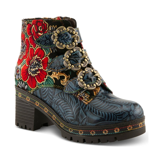 L'ARTISTE BRAZZA WOMEN BOOTS  - Navy Multi