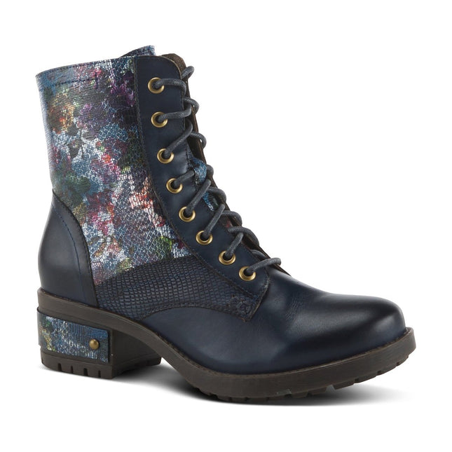 L'ARTISTE MARTY-MET WOMEN BOOTS  - Navy Multi