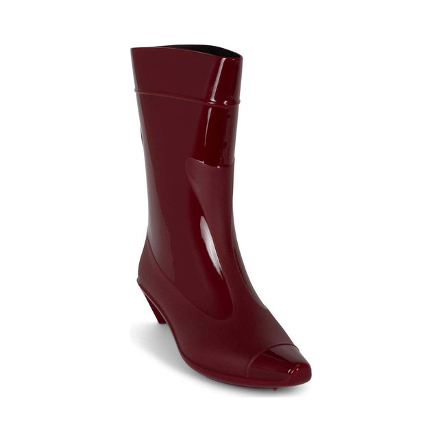 JEFFREY CAMPBELL DRENCH WOMEN RAIN BOOTS - Red Combo