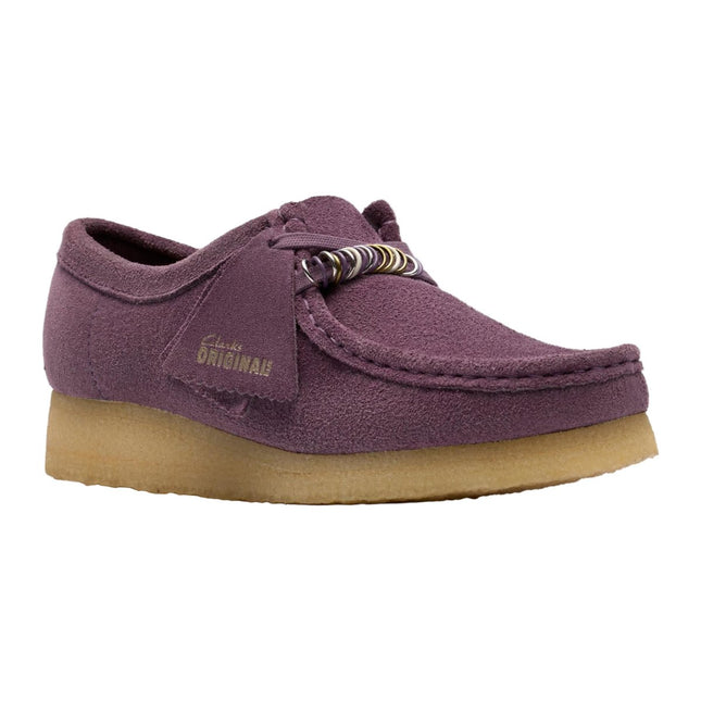CLARKS ORIGINALS WALLABEE WOMEN SHOES - Plum Suede