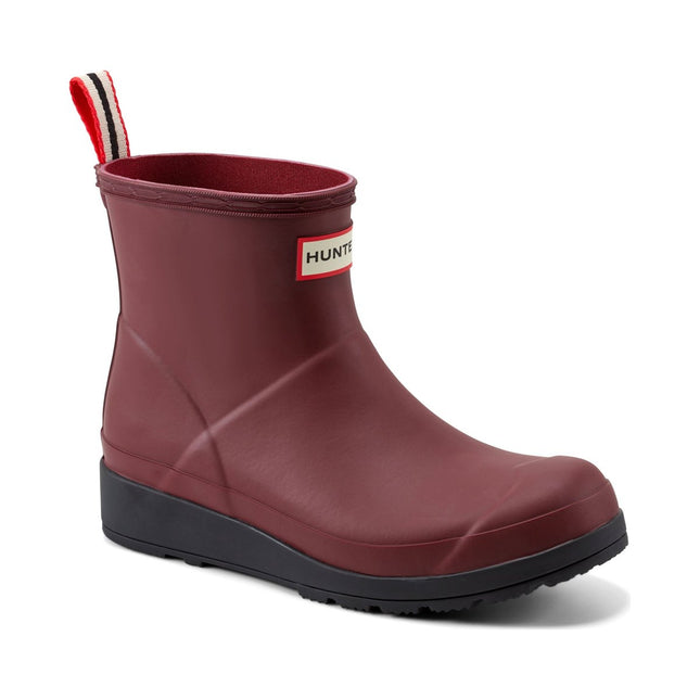 HUNTER W PLAY SHORT BOOT WOMEN RAIN BOOTS - Red