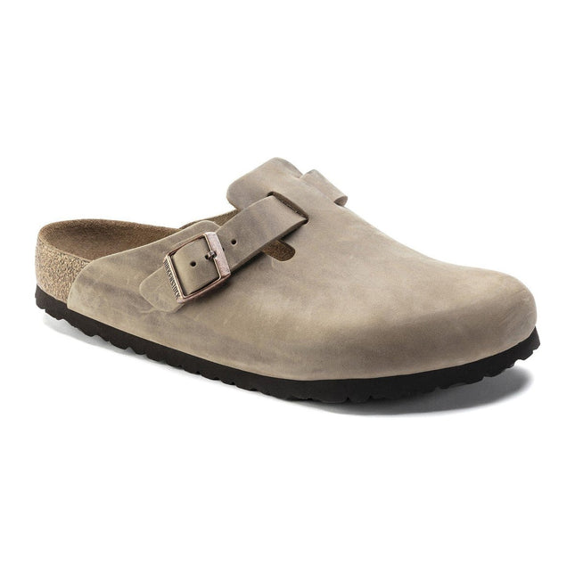 BIRKENSTOCK BOSTON SOFT FOOTBED MEN CLOGS - Tobacco Brown