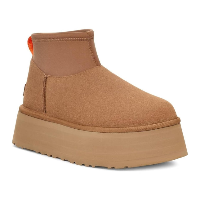 UGG CLASSIC MINI DIPPER WOMEN BOOTS - Chestnut