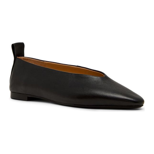 STEVE MADDEN SWANKY WOMEN SHOES - Black Leather