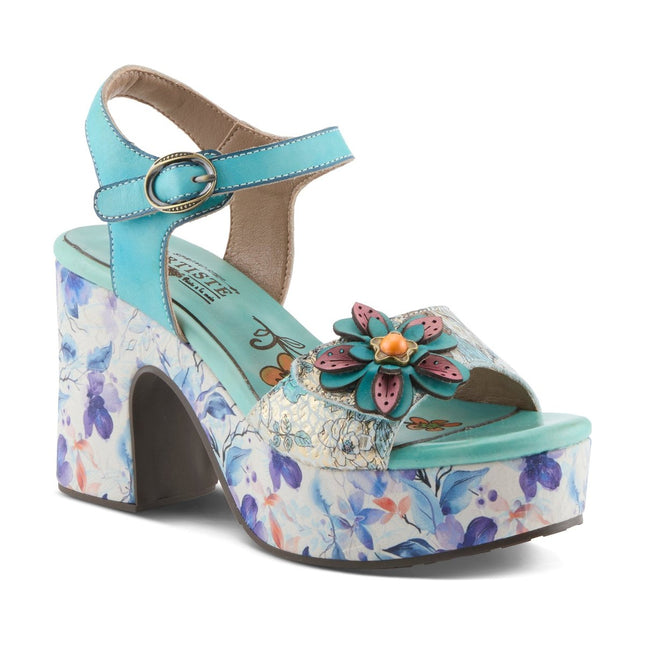 L'ARTISTE FELIS WOMEN SANDALS - Sky Blue Multi