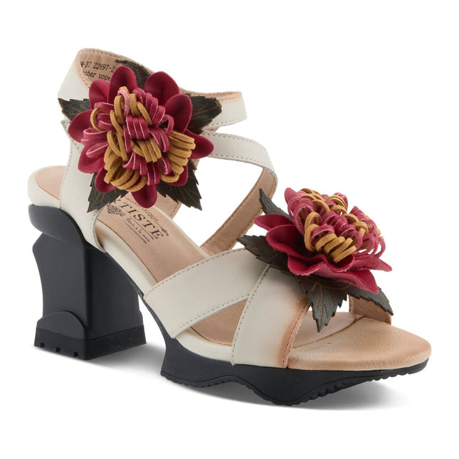 L'ARTISTE HOOKED WOMEN SANDALS - Beige Multi