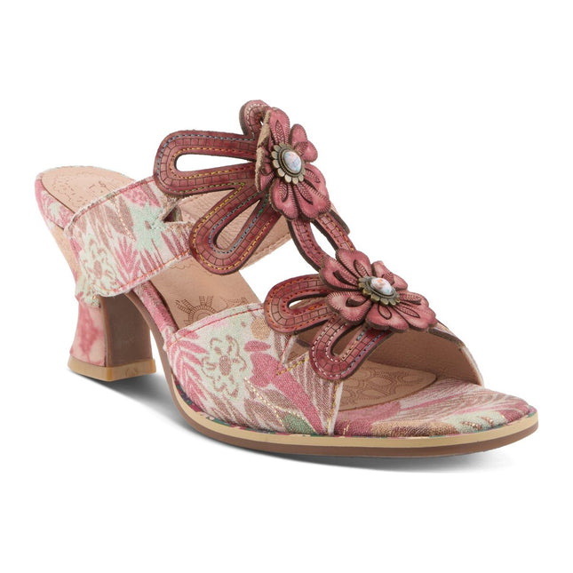 L'ARTISTE ALANIA-GARDEN WOMEN SANDALS - RED MULTI