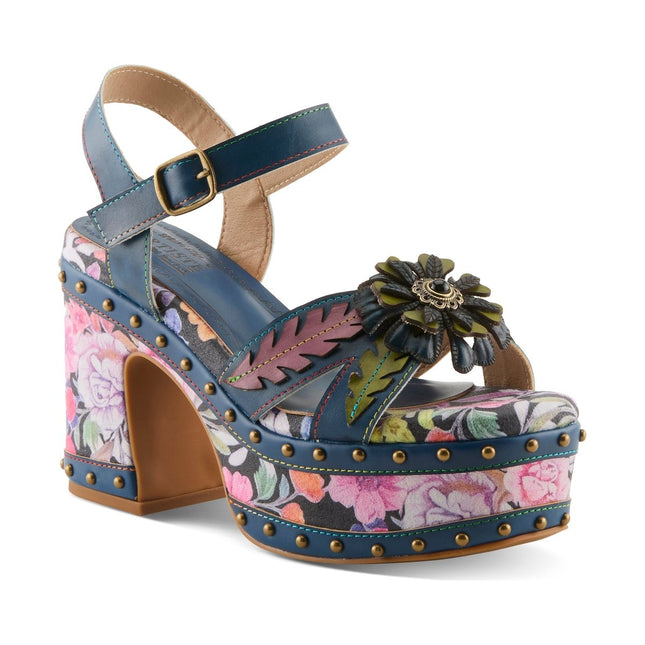 L'ARTISTE DECKEDOUT WOMEN SANDALS - NAVY MULTI