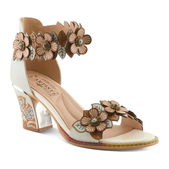 L'ARTISTE DOUBLELOVE WOMEN SANDALS - WHITE MULTI