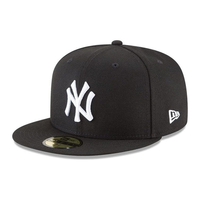 NEW ERA MLB BASIC 5950 NEYYAN BLKWHI UNISEX HAT - Black/White