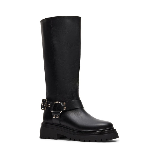 STEVE MADDEN EVEREST WOMEN BOOTS - Black Leather