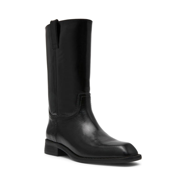 STEVE MADDEN PRIMO WOMEN BOOTS - Black Leather