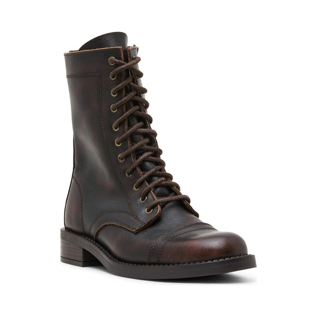 STEVE MADDEN YUKON WOMEN BOOTS - Brown Distressed
