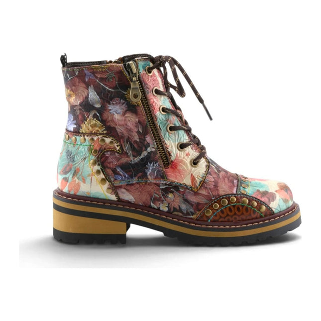 L'ARTISTE RUGUP-FLOWER WOMEN BOOTS - Brown Multi