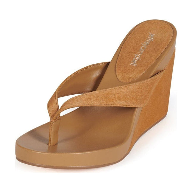 JEFFREY CAMPBELL LIEZEL Women Sandals - Natural Suede Combo