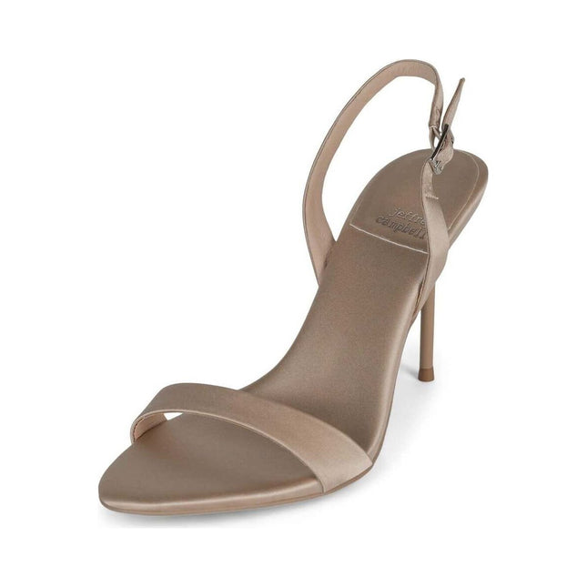JEFFREY CAMPBELL GO-GETTER WOMEN HEELS Champagne Satin