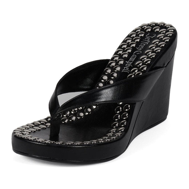 JEFFREY CAMPBELL LIEZEL-ST WOMEN SANDALS - Black Silver