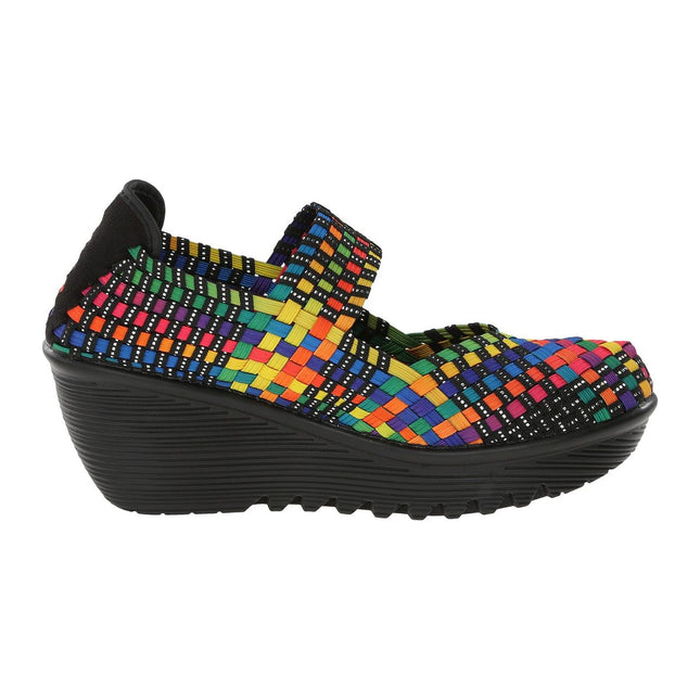 BERNIE MEV BERNIE MEV WOMEN'S LULIA WEDGE PUMP WOMEN SHOES - Black Multi