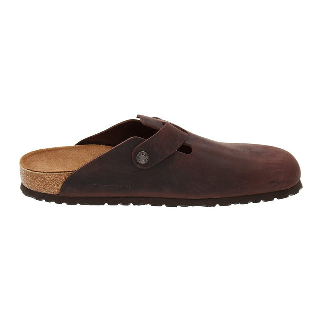 BIRKENSTOCK BOSTON HABANA LEATHER UNISEX CLOGS