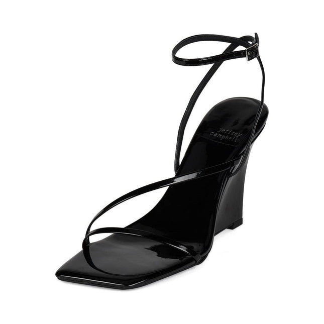 JEFFREY CAMPBELL HIGHLIGHT Women Sandals - Black Patent