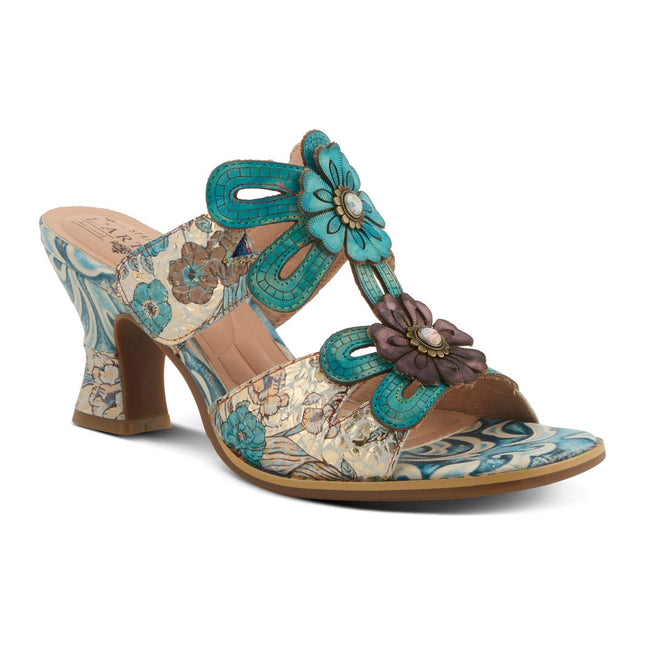 L'ARTISTE ALANIA WOMEN SANDALS - Turquoise Multi