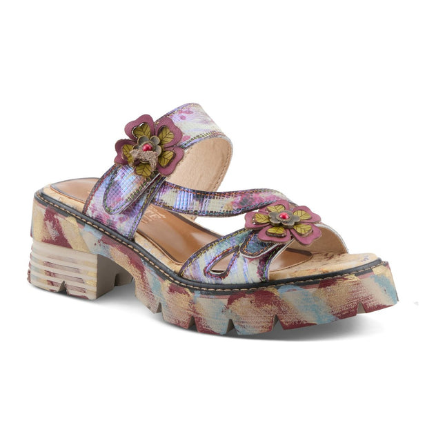 L'ARTISTE MYRINA WOMEN SANDALS - Plum Multi
