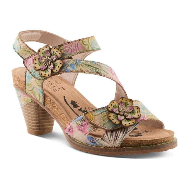 L'ARTISTE SHESFAB WOMEN SANDALS - Tan Multi