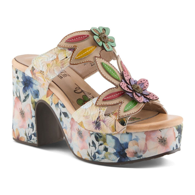 L'ARTISTE BALLOFFIRE WOMEN SANDALS - Beige Multi