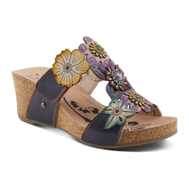 L'ARTISTE PRETTYPETALS WOMEN SANDALS - Navy Multi