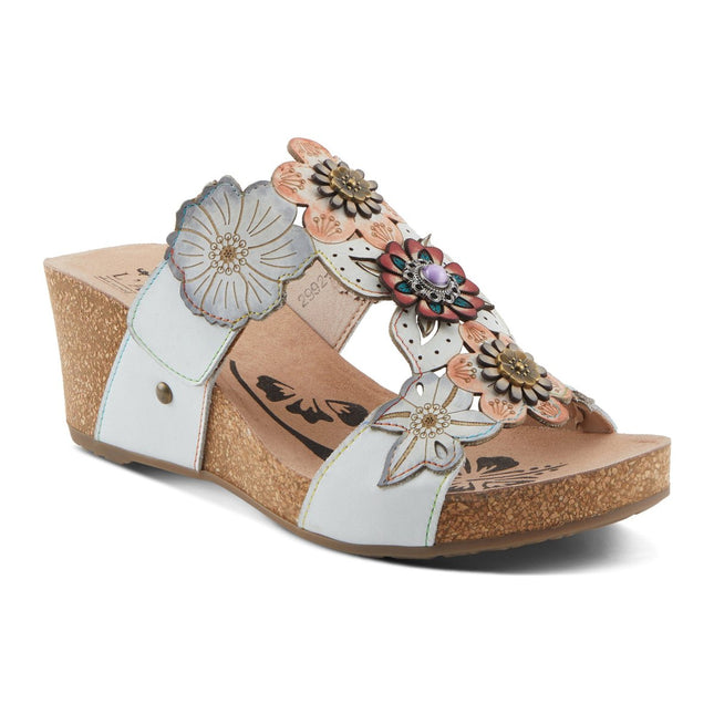 L'ARTISTE PRETTYPETALS WOMEN SANDALS - White Multi