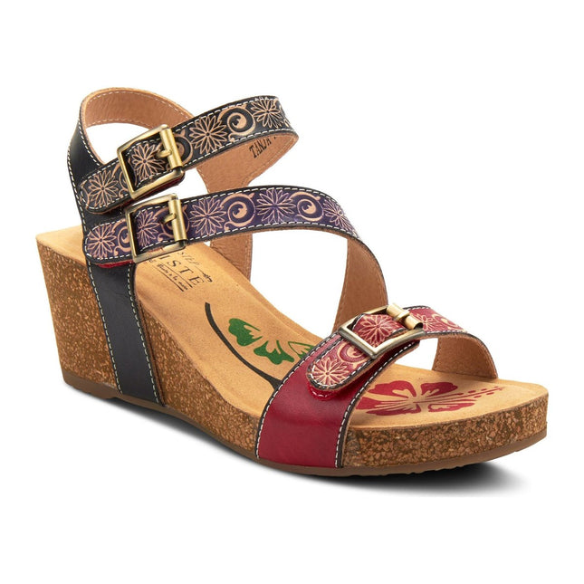 L'ARTISTE TANJA WOMEN SANDALS - Red Multi