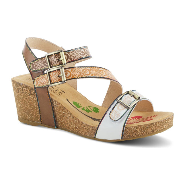 L'ARTISTE TANJA WOMEN SANDALS - White Multi
