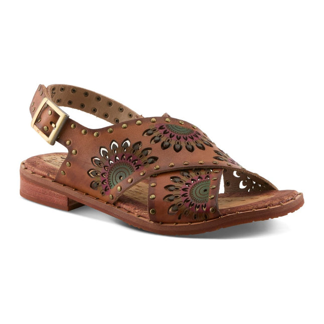 L'ARTISTE CROSSROADS WOMEN SANDALS - Brown Multi