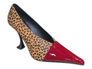 Brown Cheeta Red Patent / 5 / Medium