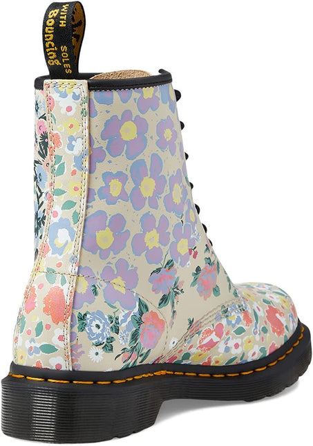 DR. MARTENS 1460 FLORAL MASH UP BACKHAND WOMEN BOOTS