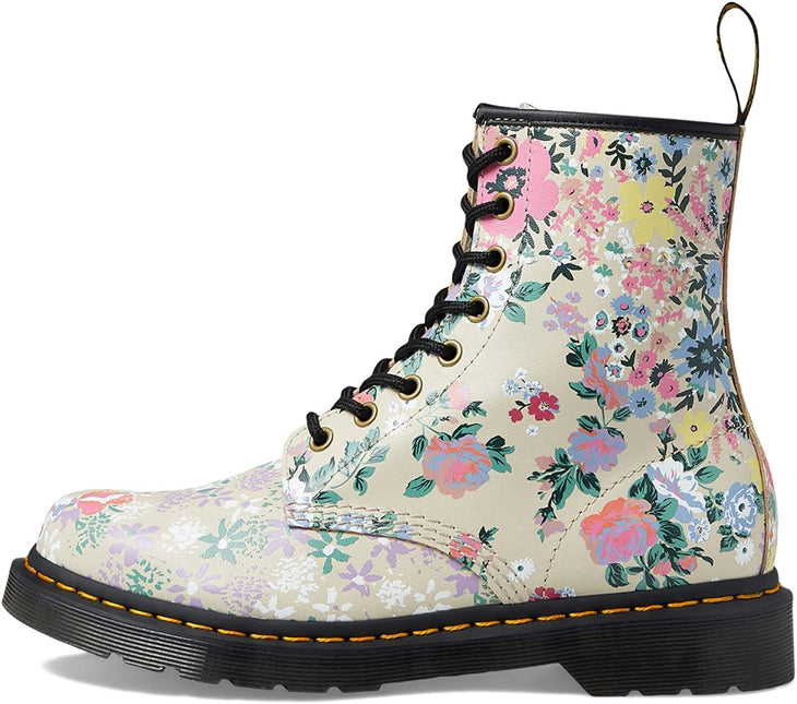 DR. MARTENS 1460 FLORAL MASH UP BACKHAND WOMEN BOOTS