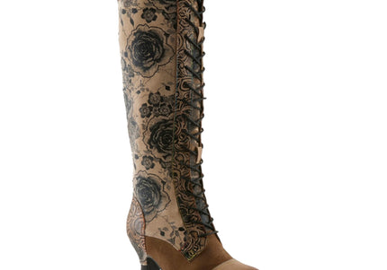 L'ARTISTE PEONYHEAVEN-VIV WOMEN BOOTS - Beige Multi