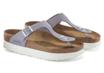 BIRKENSTOCK Gizeh Platform Nubuck Leather