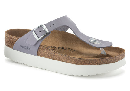 BIRKENSTOCK Gizeh Platform Nubuck Leather