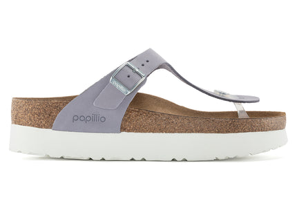 BIRKENSTOCK Gizeh Platform Nubuck Leather