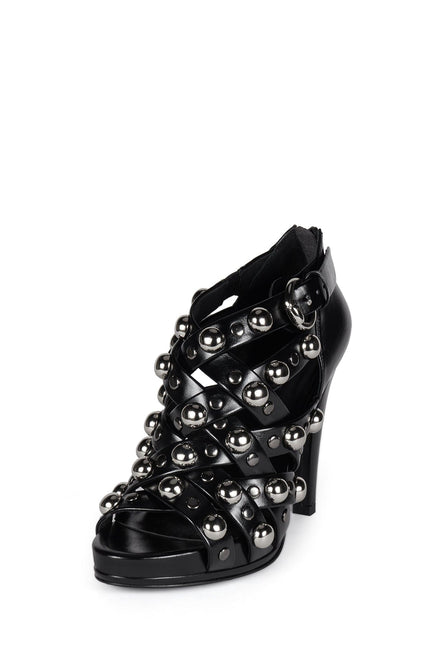 JEFFREY CAMPBELL RETALIATE Women Heels - Black Silver