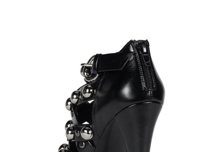 JEFFREY CAMPBELL RETALIATE Women Heels - Black Silver
