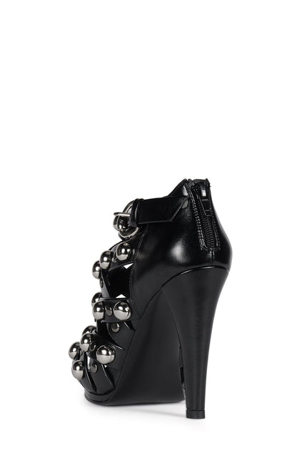 JEFFREY CAMPBELL RETALIATE Women Heels - Black Silver