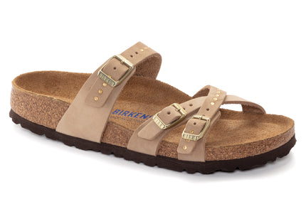 BIRKENSTOCK BIRKENSTOCK FRANCA SOFT FOOTBED RIVETS WOMEN SANDALS