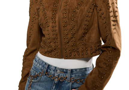 AZALEA WANG SILZA WOMEN COATS - Brown
