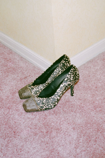JEFFREY CAMPBELL SOUND-F Black White Hair